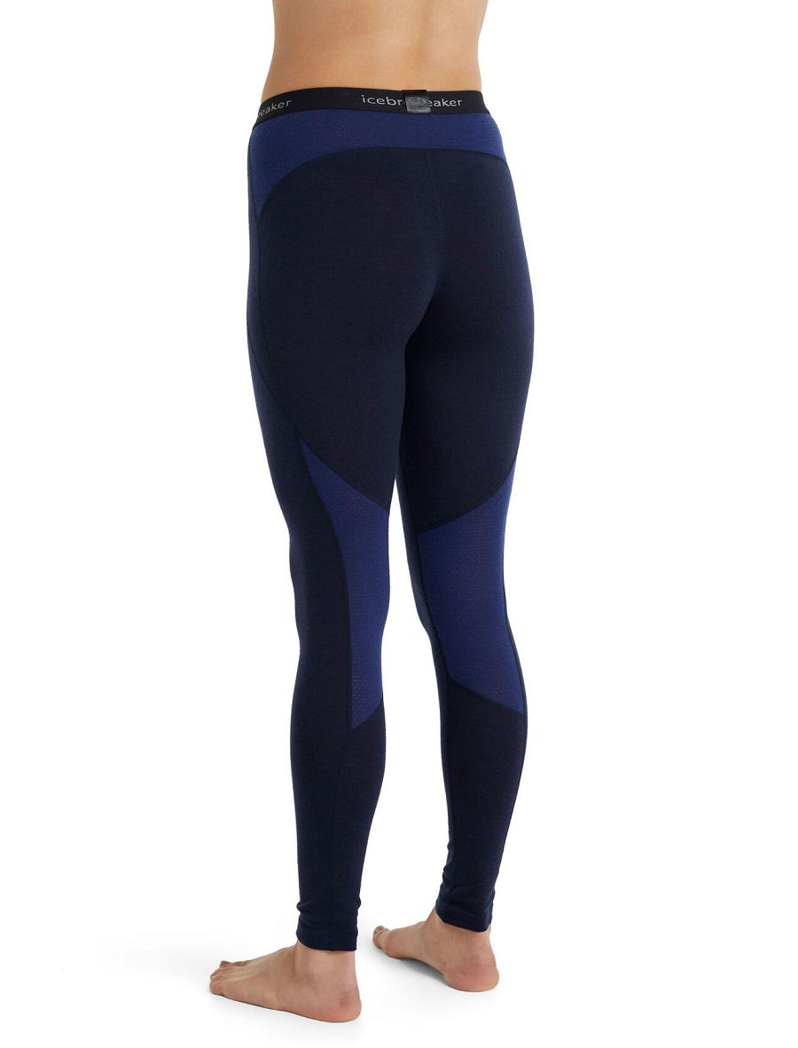 Midnight Navy / Royal Navy Icebreaker BodyfitZone™ Merino 260 Zone Thermal Women's Leggings | AU 1554CTVE